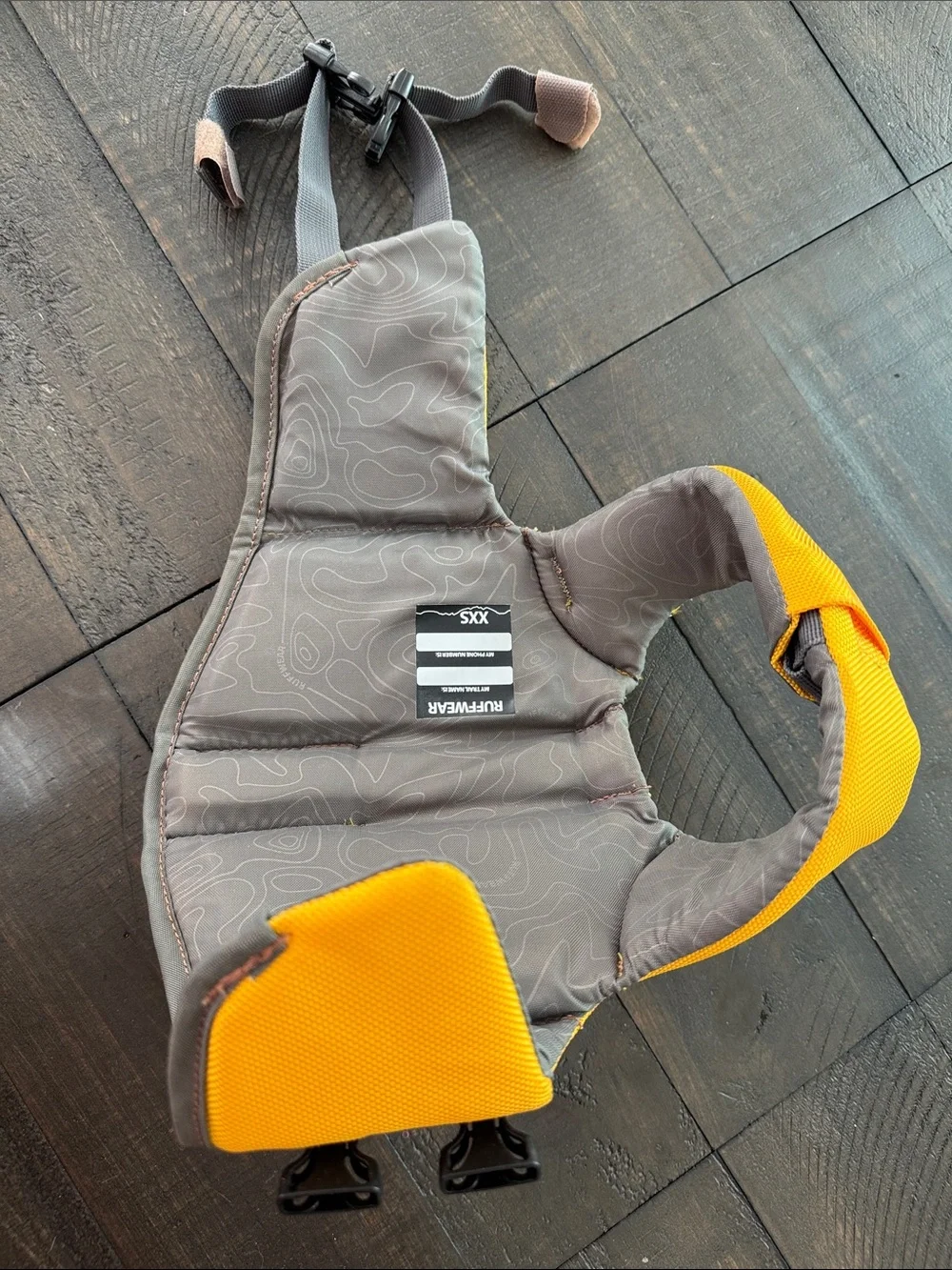 Ruffwear Float Coat Dog Life Jacket Yellow and Gray XXS